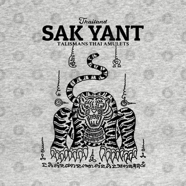 Muay Thai Sak Yant Tiger by KewaleeTee